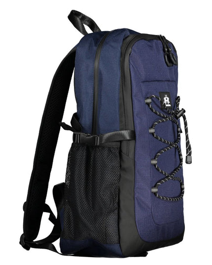 La Martina Blue Polyester Men Backpack