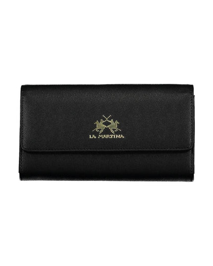 La Martina Black Polyethylene Women Wallet