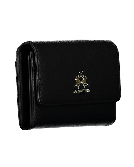 La Martina Black Polyethylene Women Wallet