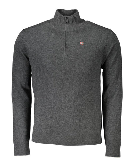 Napapijri Gray Fabric Men Sweater