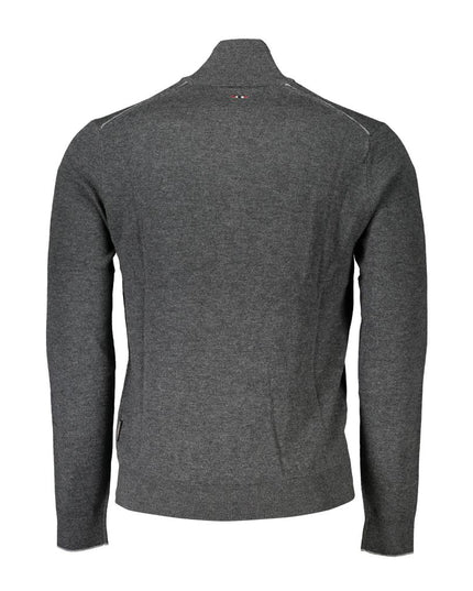 Napapijri Gray Fabric Men Sweater