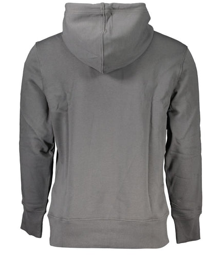 Calvin Klein Elegant Gray Hooded Sweatshirt