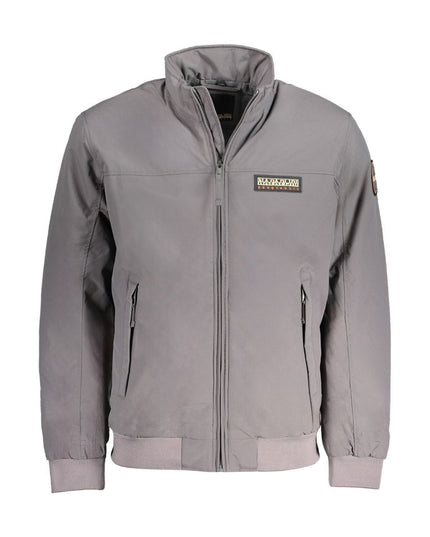 Napapijri Gray Polyamide Men Jacket