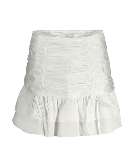 Guess Jeans White Cotton Women Skirt