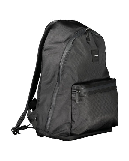 Calvin Klein Black Polyester Men Backpack