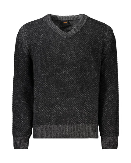 Hugo Boss Black Wool Men Sweater