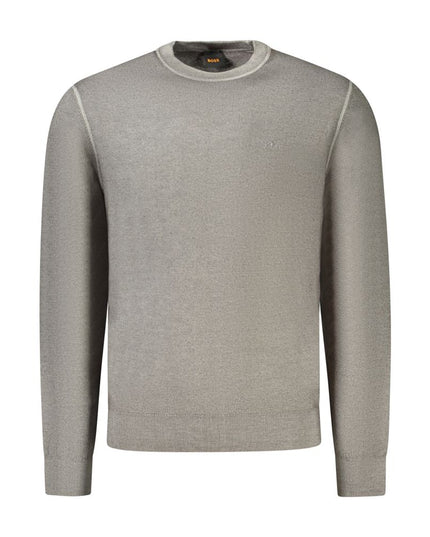 Hugo Boss Gray Wool Mens Sweater