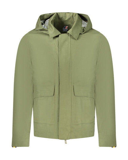 K-WAY Green Cotton Men Jacket