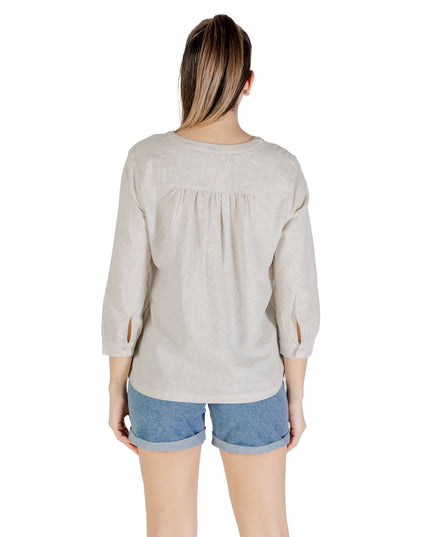 Street One Beige Linen Blouse