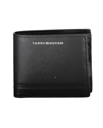 Tommy Hilfiger Black Leather Men Wallet