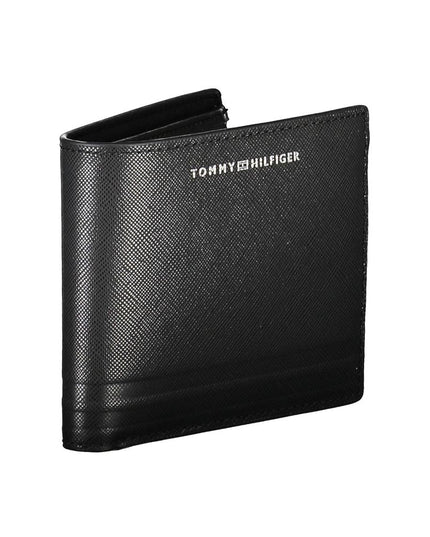 Tommy Hilfiger Black Leather Men Wallet
