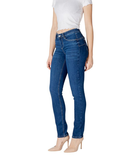 Liu Jo Blue Cotton Mom Jean