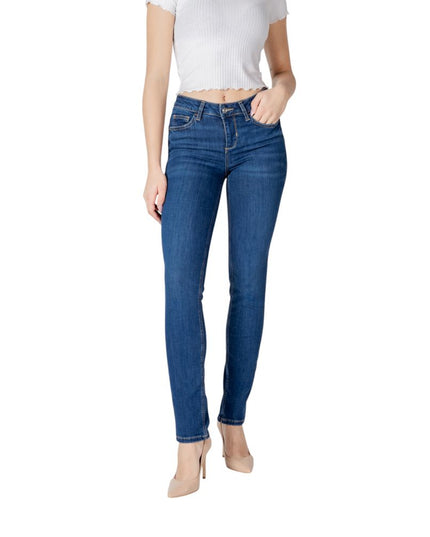 Liu Jo Blue Cotton Mom Jean