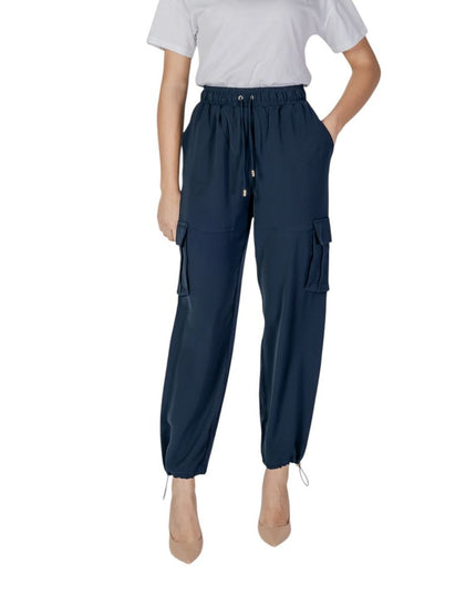 Liu Jo Blue Polyester Cargo Pants