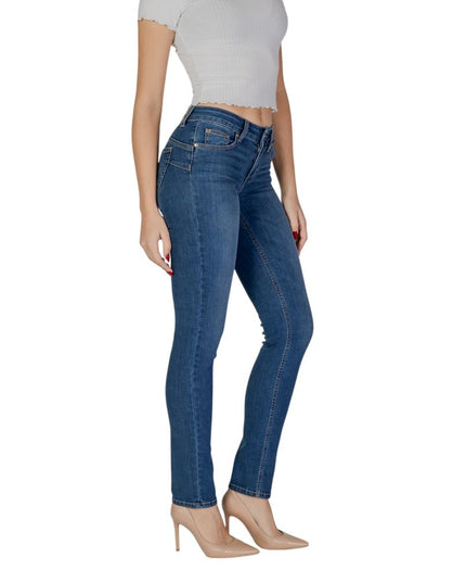 Liu Jo Blue Cotton Slim Fit Jean