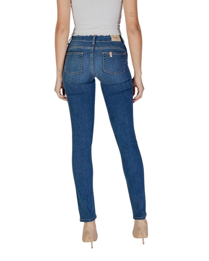 Liu Jo Blue Cotton Slim Fit Jean