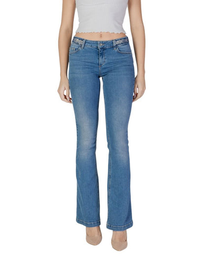 Liu Jo Light Blue Cotton Bootcut Jean