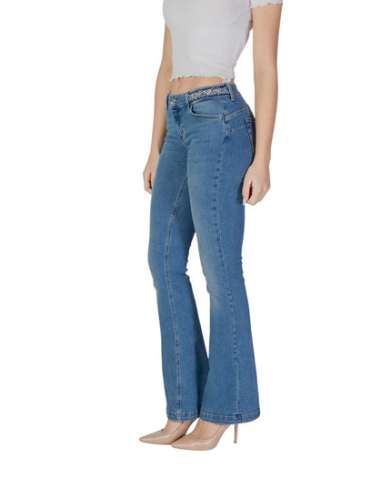Liu Jo Light Blue Cotton Bootcut Jean