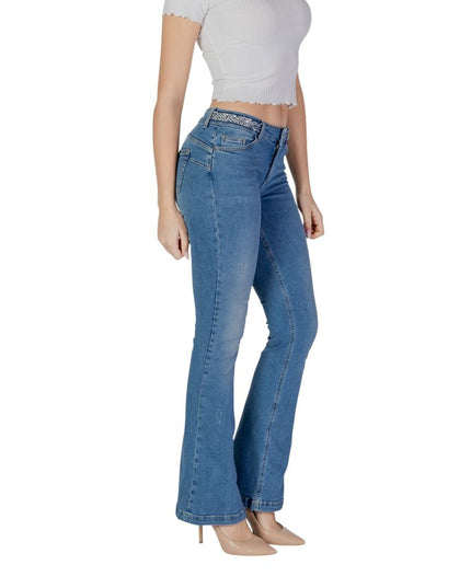 Liu Jo Light Blue Cotton Bootcut Jean