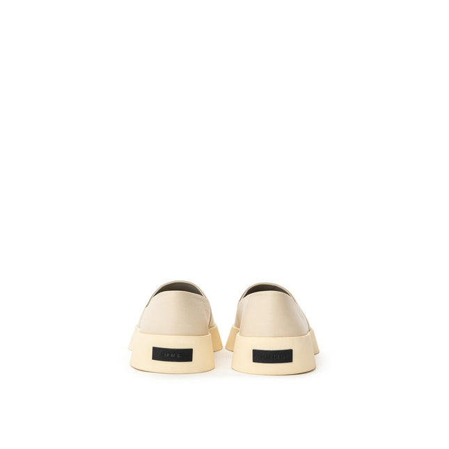 Fear Of God Beige Leather Slip-On Loafer