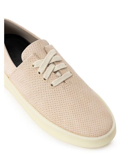 Fear Of God Beige Leather Low Top Sneakers