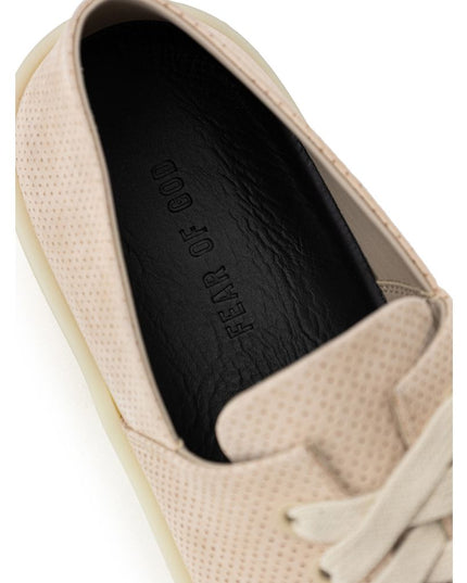 Fear Of God Beige Leather Low Top Sneakers