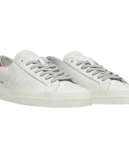 D.A.T.E White Leather Sneaker