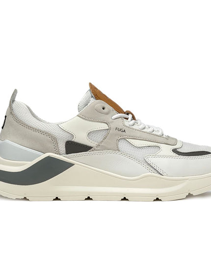 D.A.T.E White Leather Sneaker