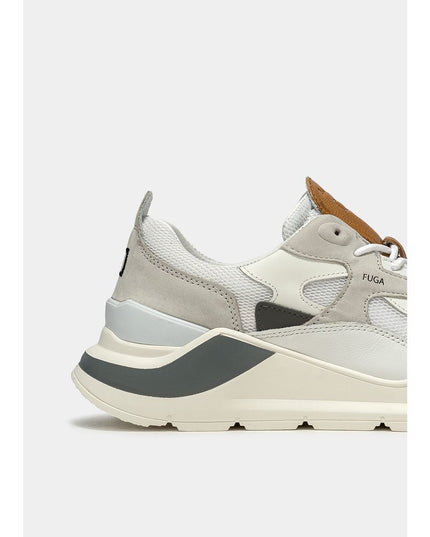 D.A.T.E White Leather Sneaker
