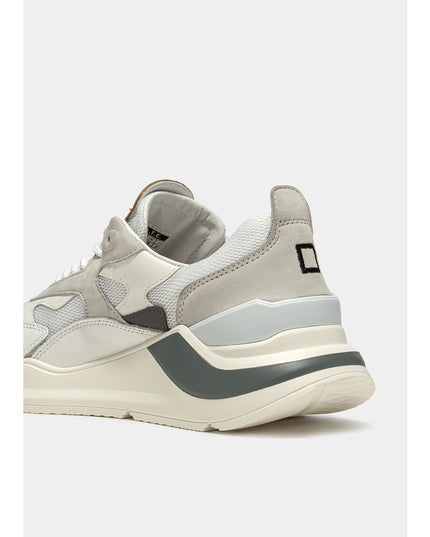 D.A.T.E White Leather Sneaker