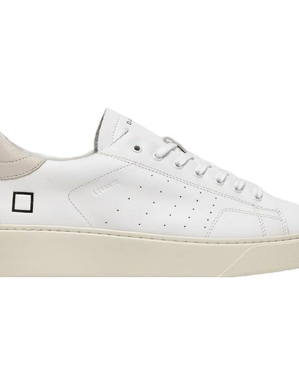 D.A.T.E White Leather Sneaker