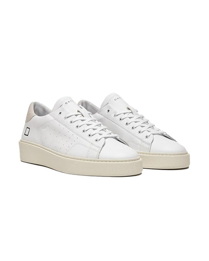 D.A.T.E White Leather Sneaker