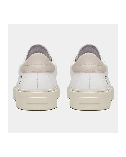 D.A.T.E White Leather Sneaker