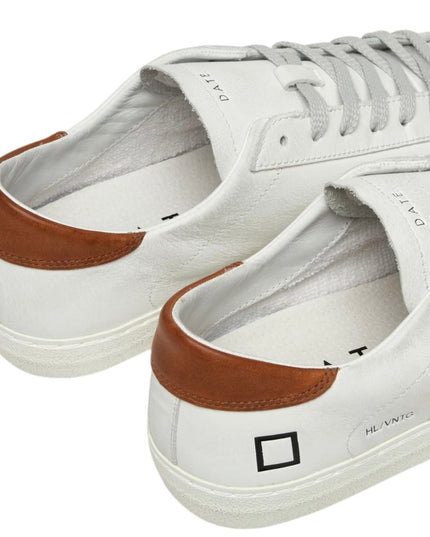 D.A.T.E White Leather Sneaker