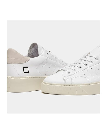 D.A.T.E White Leather Sneaker