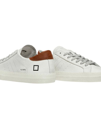 D.A.T.E White Leather Sneaker