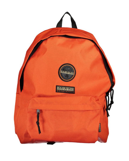 Napapijri Eco-Chic Orange Backpack for the Modern Explorer