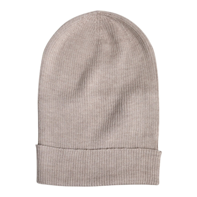 Dolce & Gabbana Beige Cashmere Knitted Winter Beanie Hat