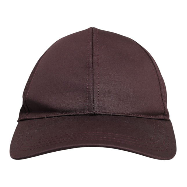 Dolce & Gabbana Brown Cotton DG Crown 6 Panels Baseball Cap