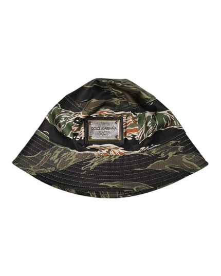 Dolce & Gabbana Multicolor DG Plaque Wide Brim Bucket Hat
