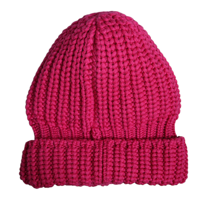 Dolce & Gabbana Pink Solid Wool Knitted Winter Beanie Hat