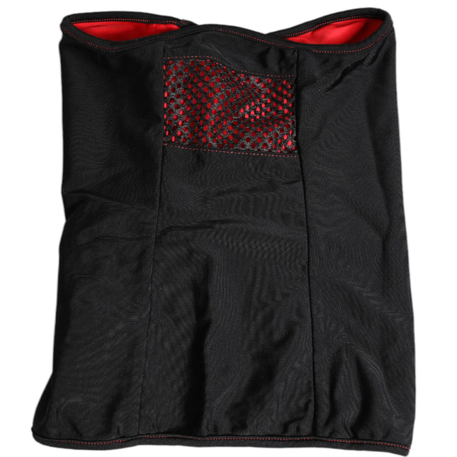 Dolce & Gabbana Black Nylon Knitted Neck Warmer Balaclava Scarf