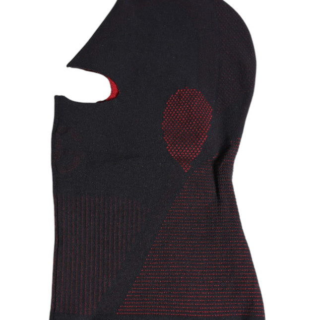 Dolce & Gabbana Black Cotton Knitted Ski Mask Balaclava Hat