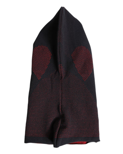 Dolce & Gabbana Black Cotton Knitted Ski Mask Balaclava Hat