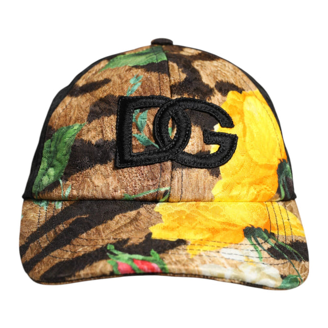Dolce & Gabbana Multicolor DG Logo Patch 6 Panels Baseball Cap