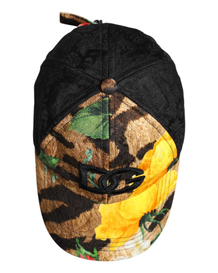 Dolce & Gabbana Multicolor DG Logo Patch 6 Panels Baseball Cap