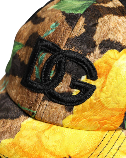 Dolce & Gabbana Multicolor DG Logo Patch 6 Panels Baseball Cap