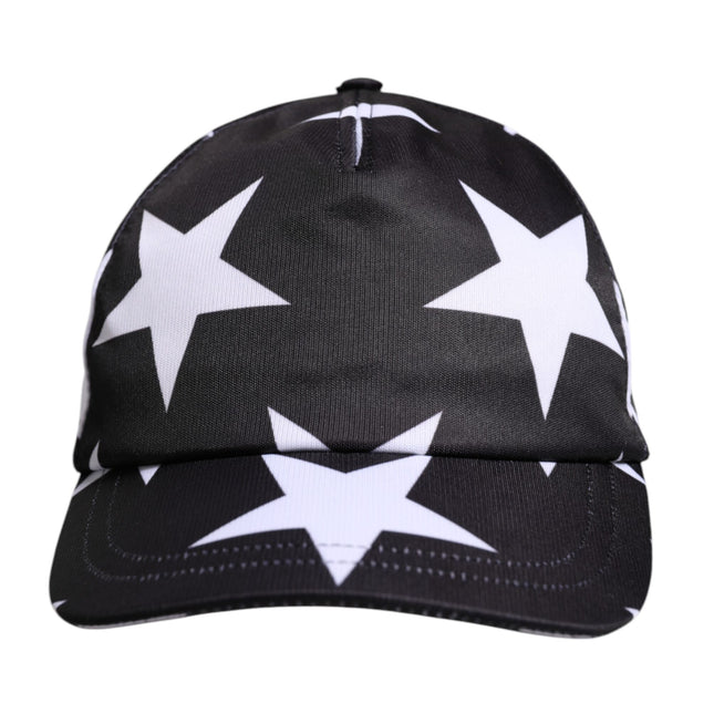 Dolce & Gabbana Black Star Print Polyester Baseball Cap