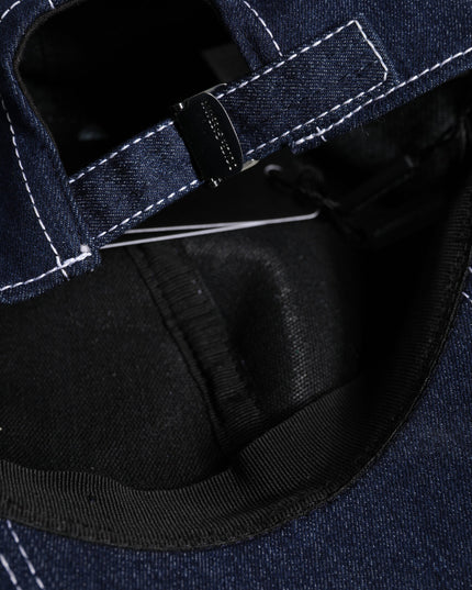 Dolce & Gabbana Blue Crystal Embellishment Baseball Cap