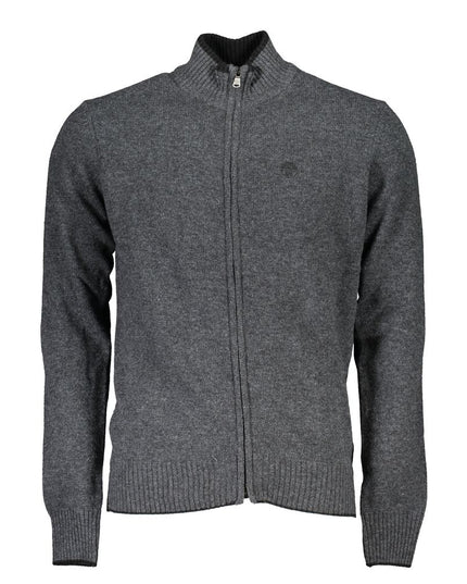 North Sails Gray Polyamide Men Cardigan